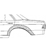 VAN WEZEL - 3010147 - Арка крыла задн лев mercedes: w123 01.76-12.84 4дв